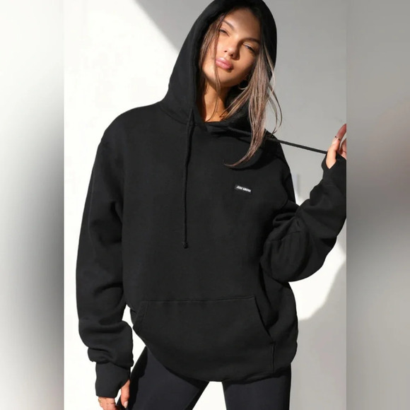 Joah Brown Empire Pullover Hoodie Black Size S/M - Picture 1 of 6
